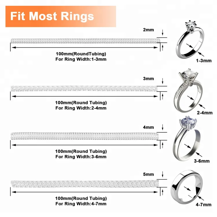 plastic clear ring sizer for loose