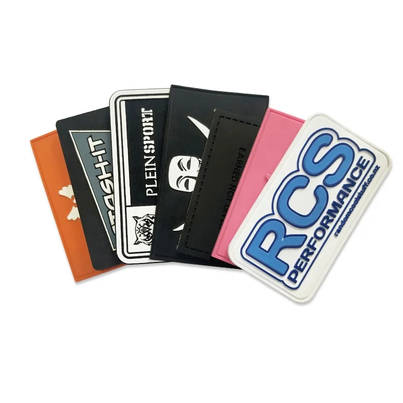 Custom Logo Soft PVC Patches 3D 3D Patch for Garments Minimum Order Custom Rubber Patches for Clothing