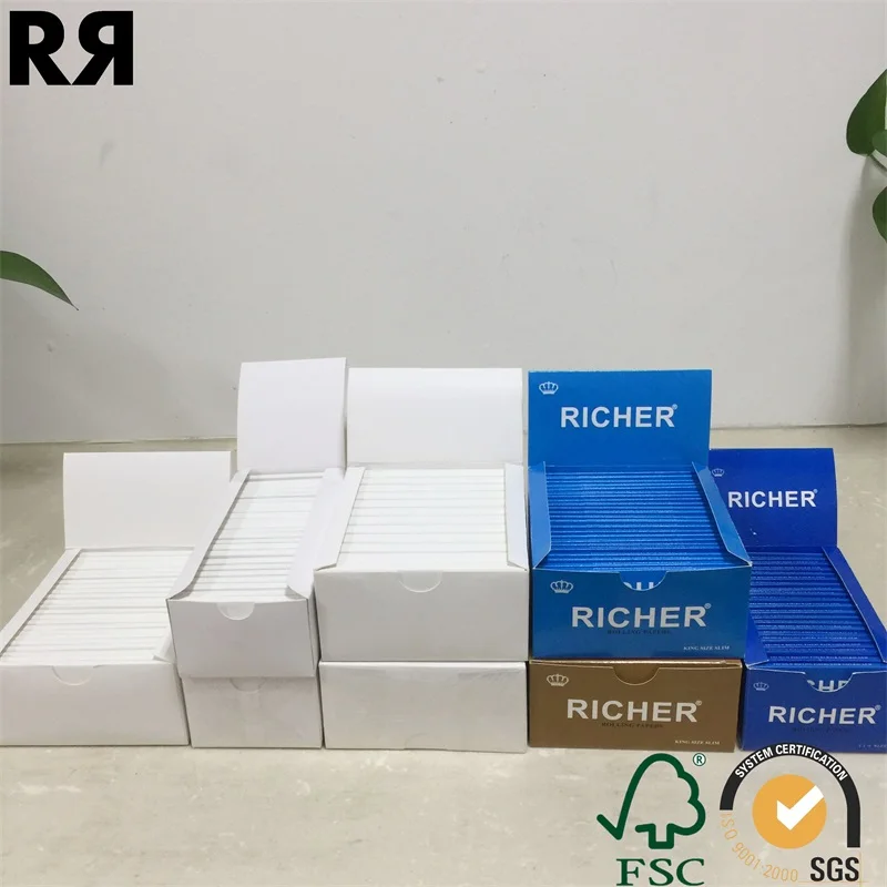 Richer custom brand Hemp Wholesale Cigarette Rolling Paper Factory Price