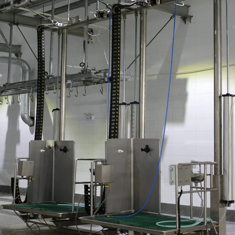 Slaughterhouse cattle slaughtering machine