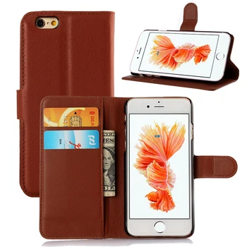 For iPhone 6 Case Cover For iPhone 6S Case For iPhone6 Case Flip PU Leather Silicone Phone Wallet High Quality Phone Accessories