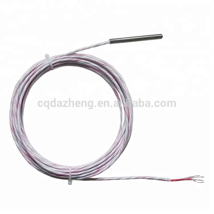 4-Wire Pt100 RTD Temperature Sensor IP65 Rated Customizable Length OEM Support CE Certified