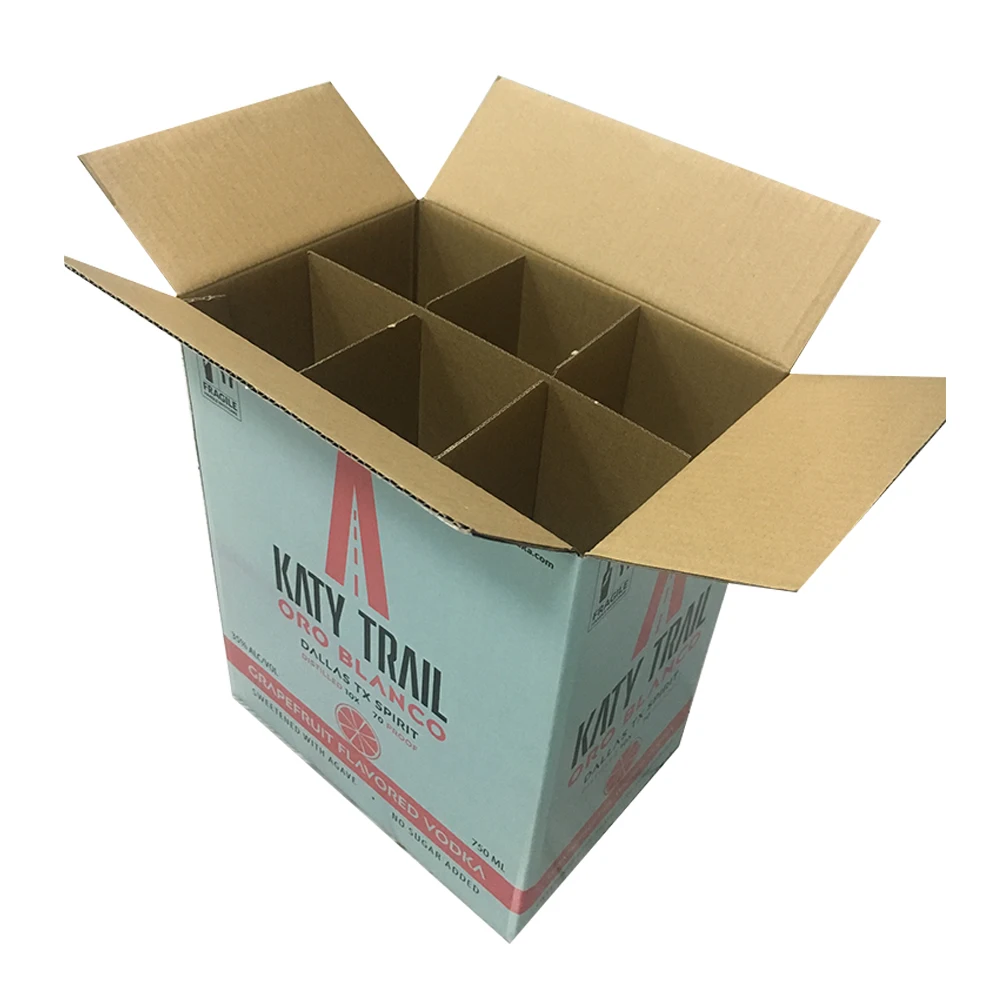 
 Переработанная бумага, 6 бутылок, коробка для вина  