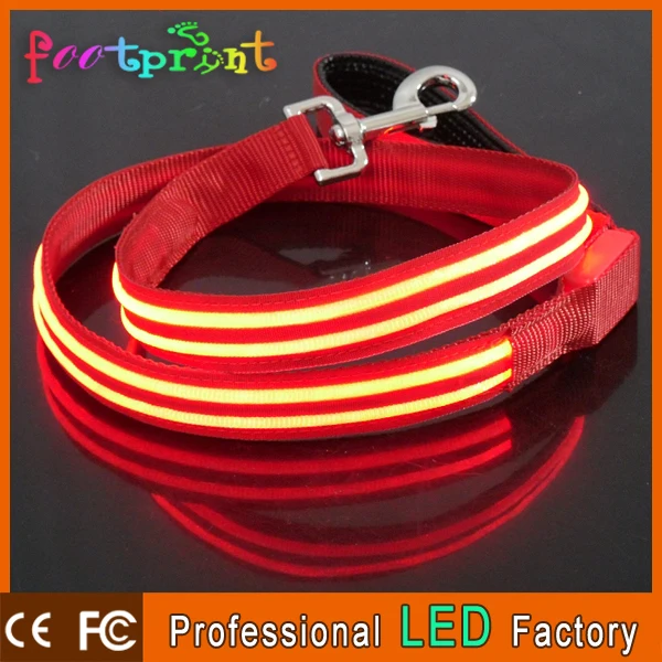 Из светодиодов мигающий аксессуары для собак ремни поводок