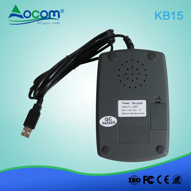 KB15 USB Bank POS Number Keyboard and Key Pad With Display
