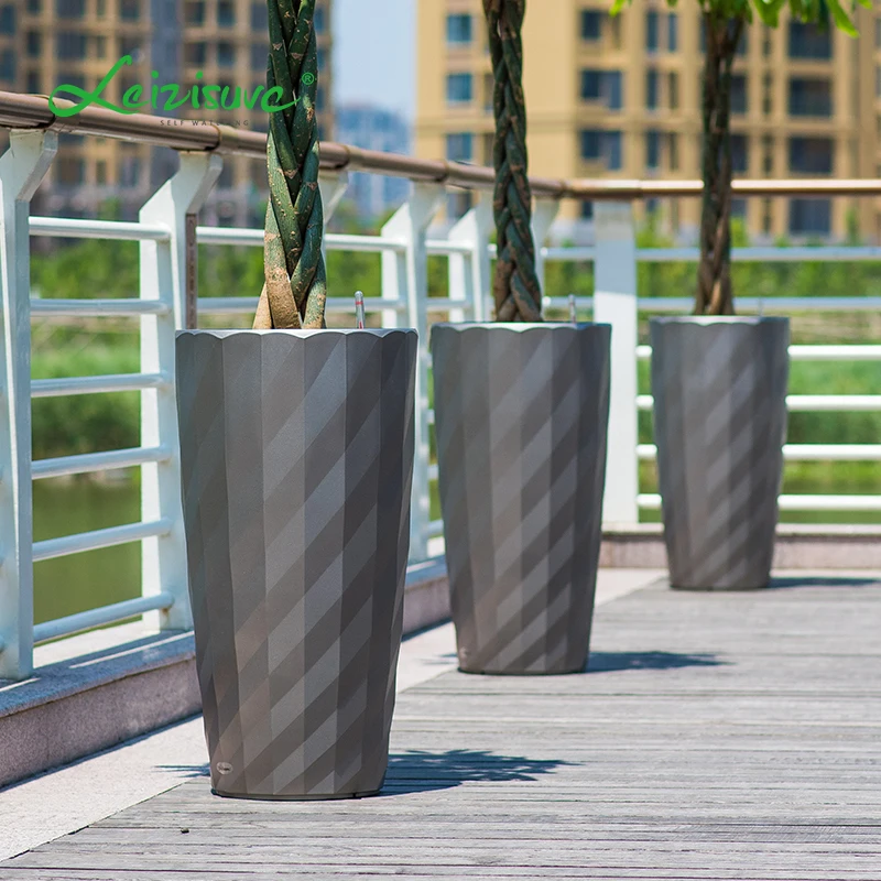 Chinese Lazy pp Resin Garden Outdoor Modern Cheap Wholesale extra Large  Size Plastic Plant Pots Planters Flower Pot for Tree
