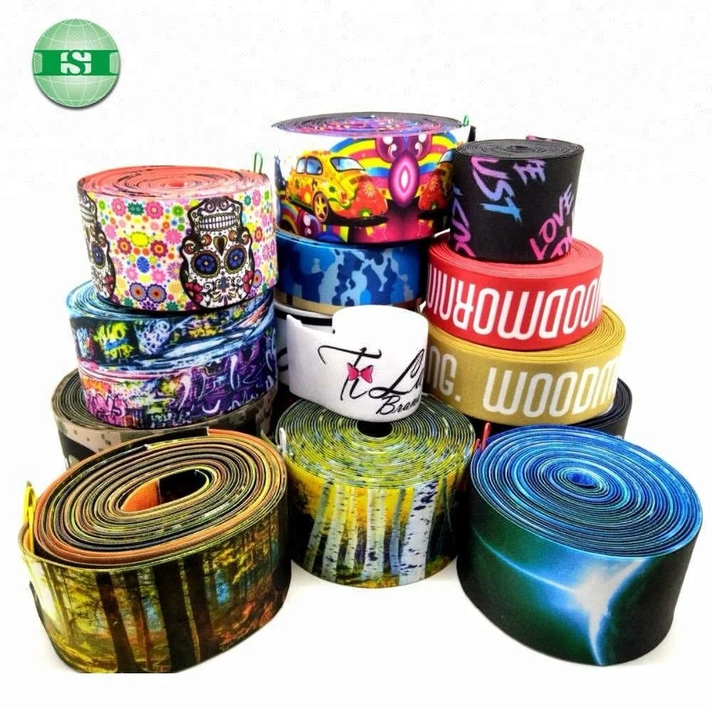 Sublimated Elastic Waistband Jacquard Custom Printed Elastic Band for Underwear