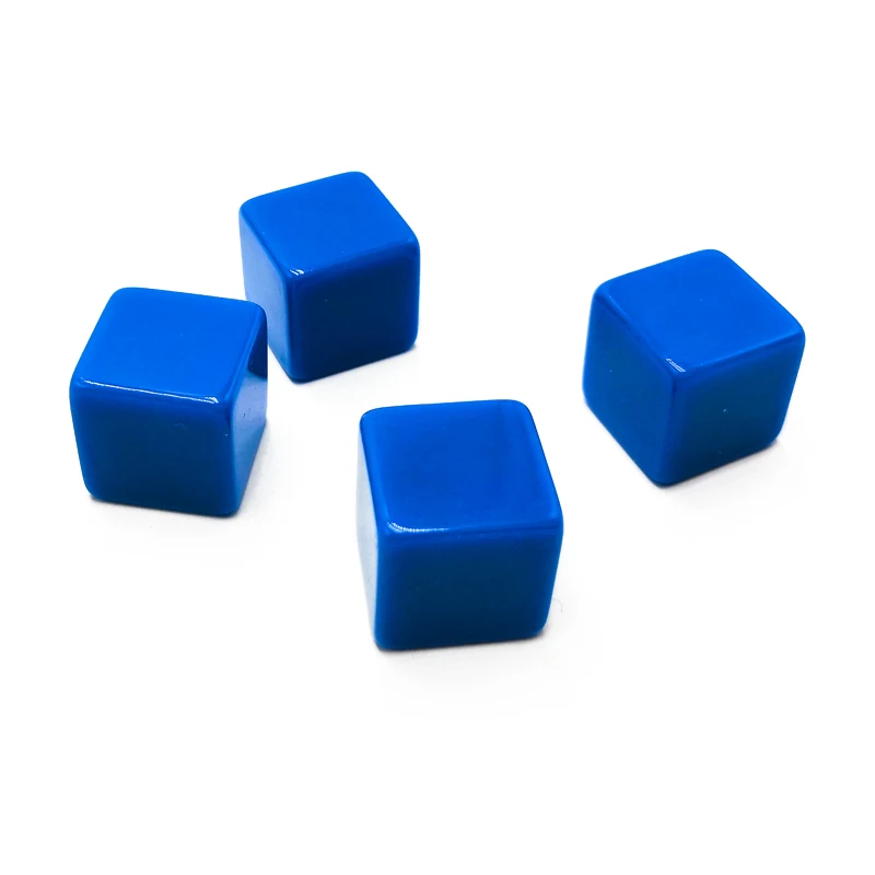 Custom Colored D6 Indented Blank Game Dice 16mm Bulk Plastic Dice
