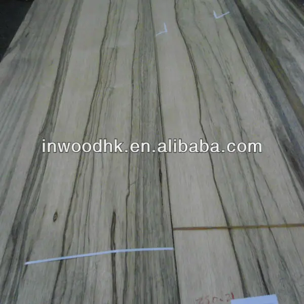 NATURAL BLACK and WHITE LIMBA WOOD VENEER for HOTEL APPLICATION