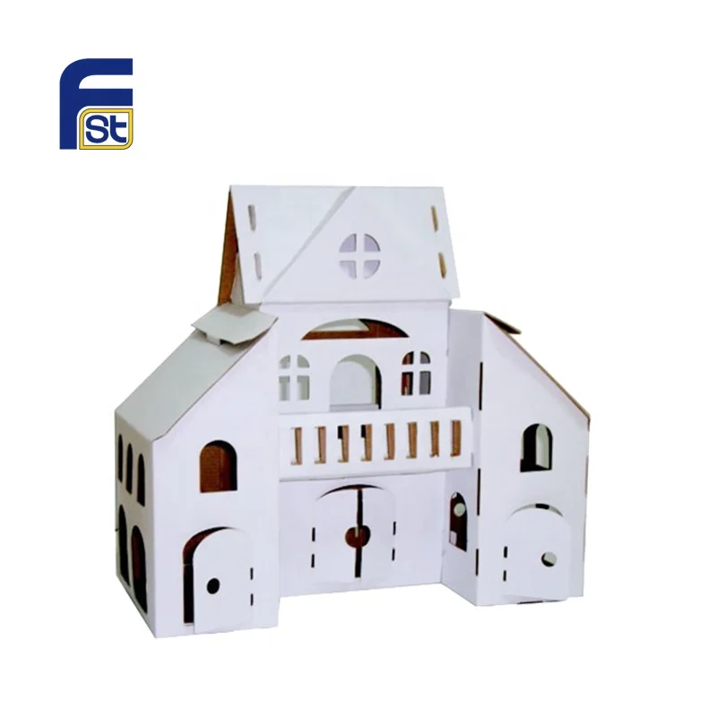 Creative Design High Quality Corrugated Cardboard Paper House Furniture