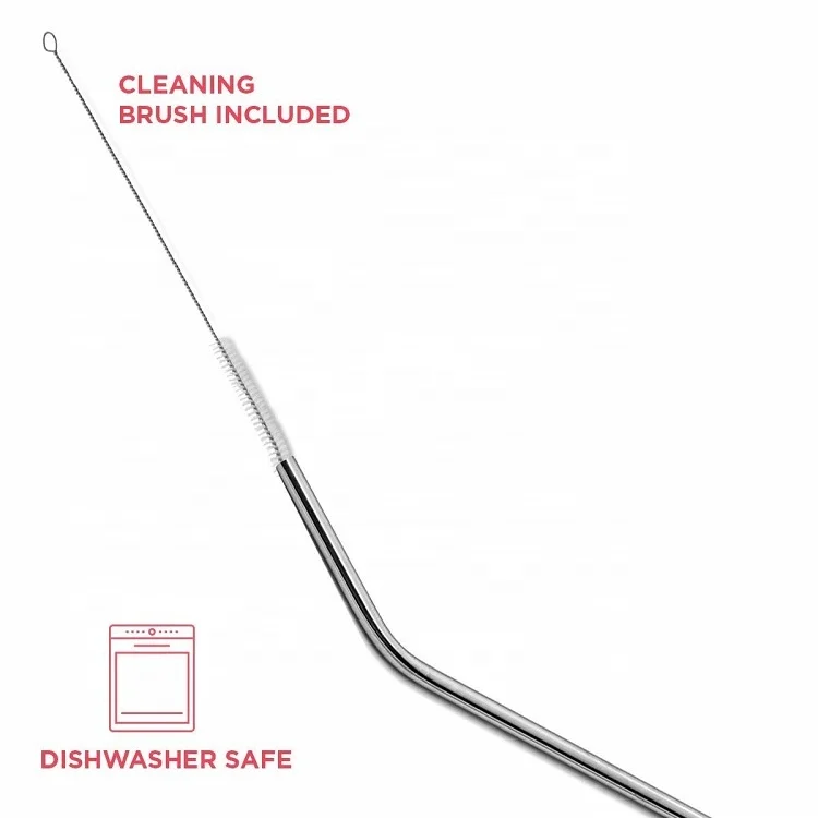 
 Индивидуальный Логотип многоразовые 304 стаканы металлические соломинки набор  