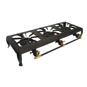 Triple Burner Outdoor Gas Cooker With Cast Iron Frame - Buy Triple