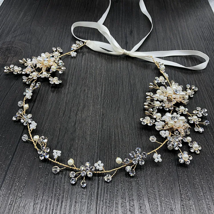 SHSS2024 горячая Распродажа золотого и серебряного цвета свадебные аксессуары для волос, ювелирные изделия, свадебные повязки на голову