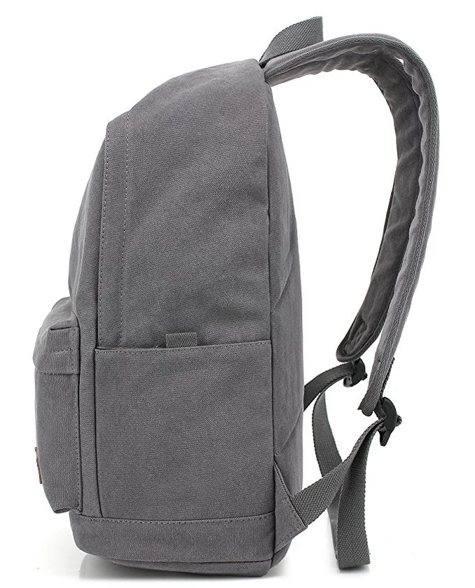 Low MOQ Custom Design Logo Canvas Backpack Blank Canvas Rucksack