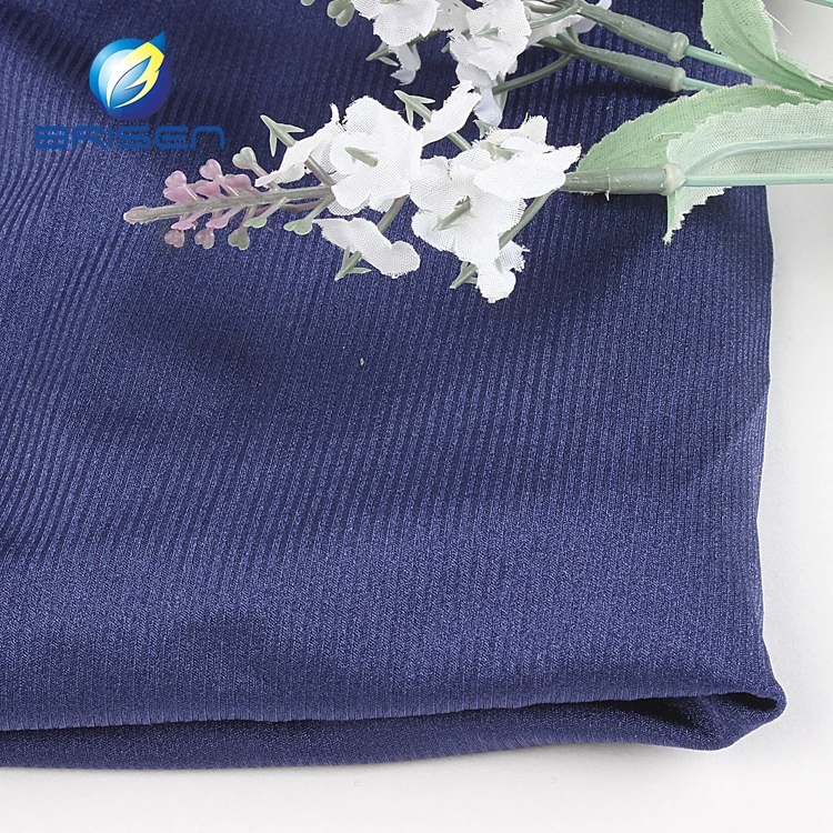 Blue Color 20 Spandex 80 Polyamide Elastane Nylon Knit Swimwear