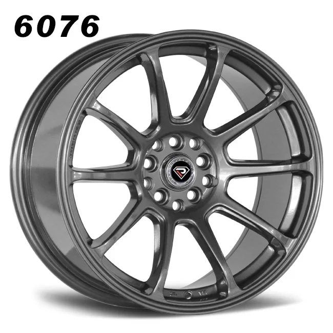 Rep:6076,8 Holes 5 Spokes Racing Rims For 4-100/114.3 Japanese Car ...