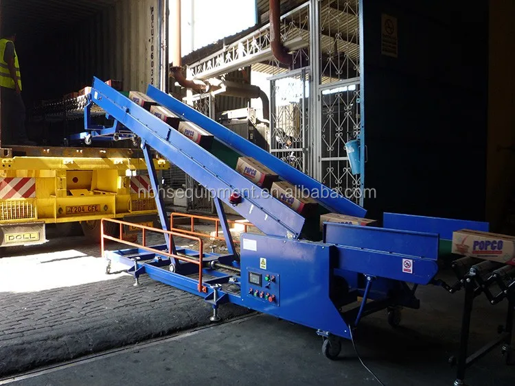 Trailer and Truck Loading and Unloading Incline Belt Conveyor