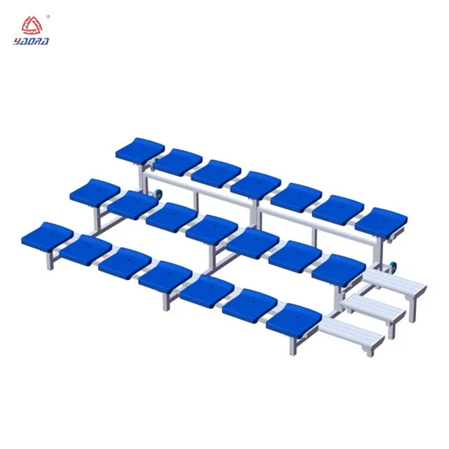 Mobile Bleachers Chair Stadium Seating System Temporary Bleachers Seating Outdoor Metal Removable Grandstand