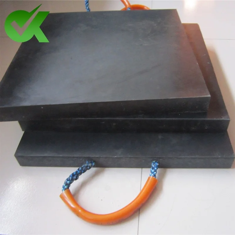 UHMWPE Outdoor Crane Protection Mat / Outriggers Pads / Temporary Roadways