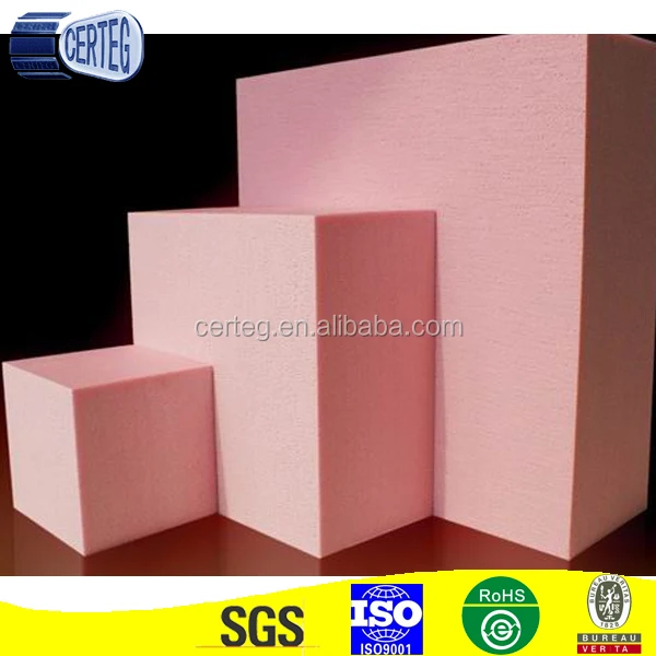 pink 35kg/m3 density xps foam board