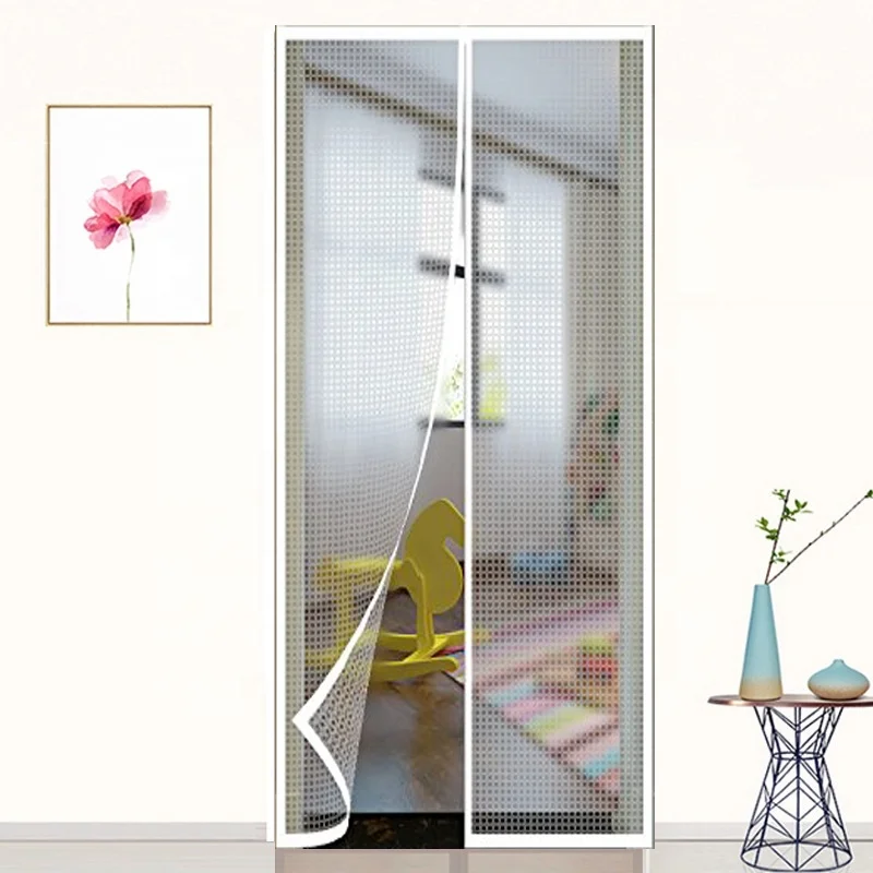 transparent magnetic thermal insulated screen door