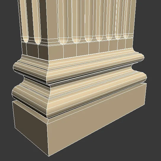 Custom Statue Marble Corinthian Pilaster
