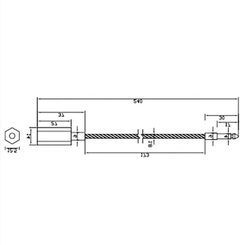 Фиксированный туго затягивается степени защиты для контейнеров пронумерованные уплотнение кабеля