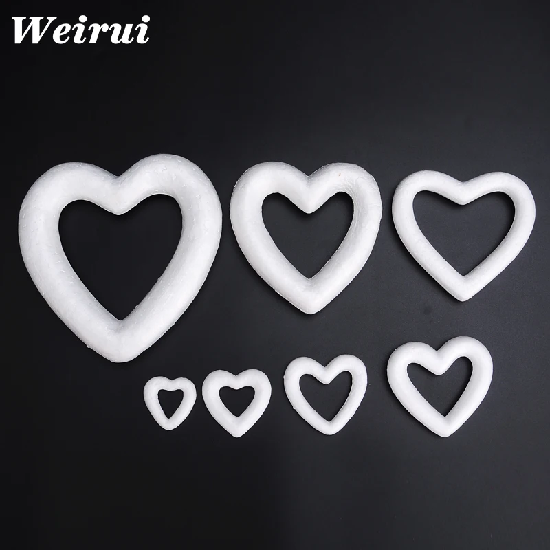 Foam Material Styrofoam Heart Wreath for Wedding Decoration