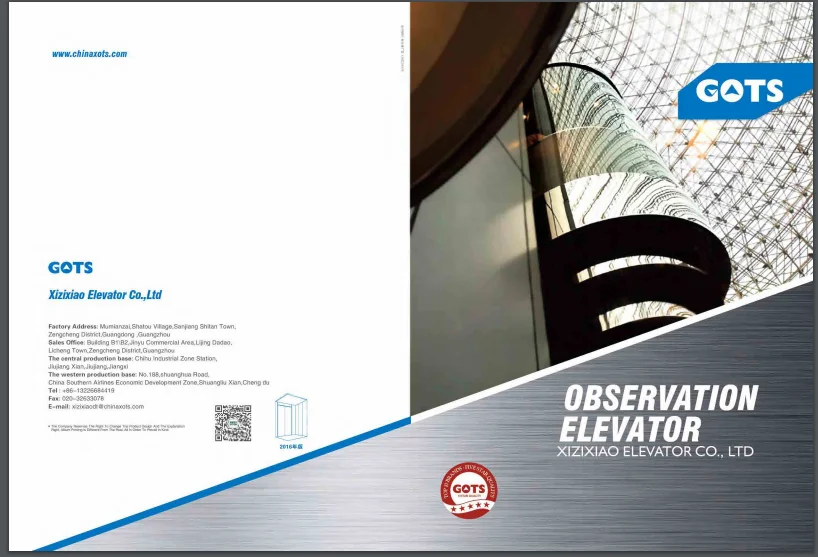Running stable and efficient Semicircle Panoramic Elevator Sightseeing lift elevator Observation