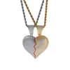 Left Silver Right Gold + Rope Chain
