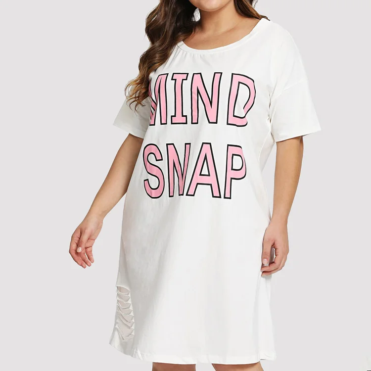 ripped tee dress