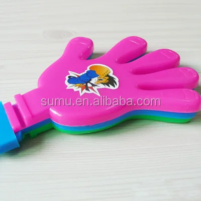 2020 Горячая продажа Рекламные приветливые Пластиковые три футбольные руки Вентилятор Clapper