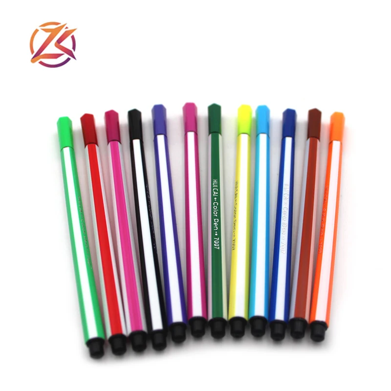 卡通文具可再充装油彩笔艺术标志12 24 36 48色水彩包装笔 Buy 可重复充装的油漆笔 文具笔 笔包装product On Alibaba Com