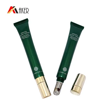 2020 Customized design empty 20ml green LDPE plastic cosmetic packaging eye cream tube