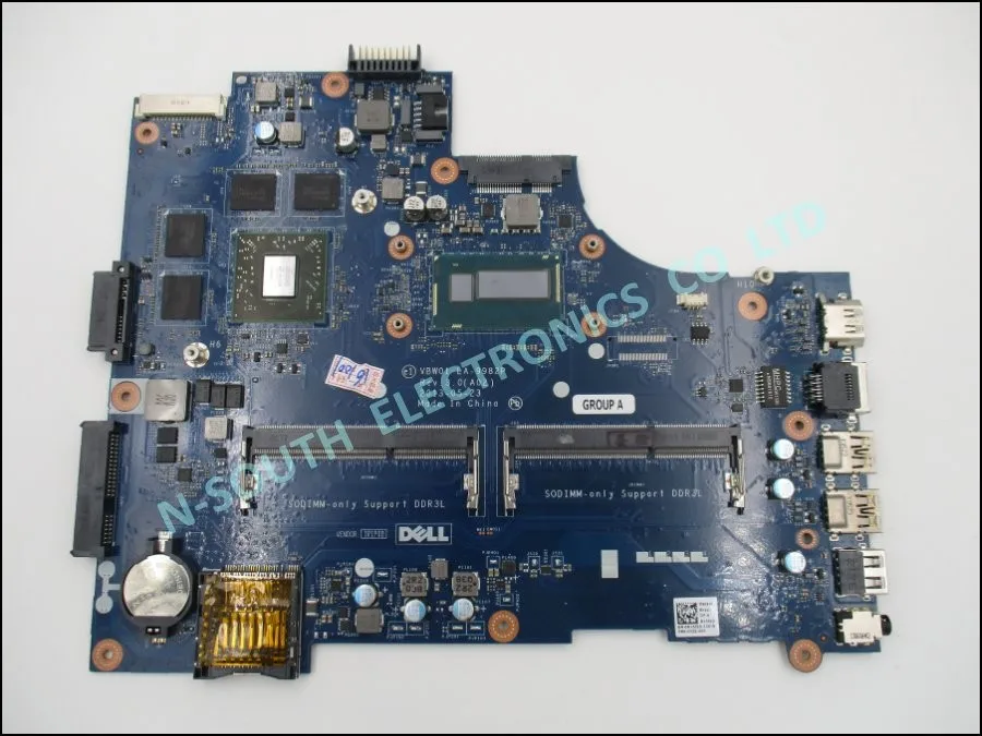 100% Workiing Laptop Motherboard for dell Inspiron 15r 5537 3537 I5-4200u  La-9982p 0rxm8d Non -integrate