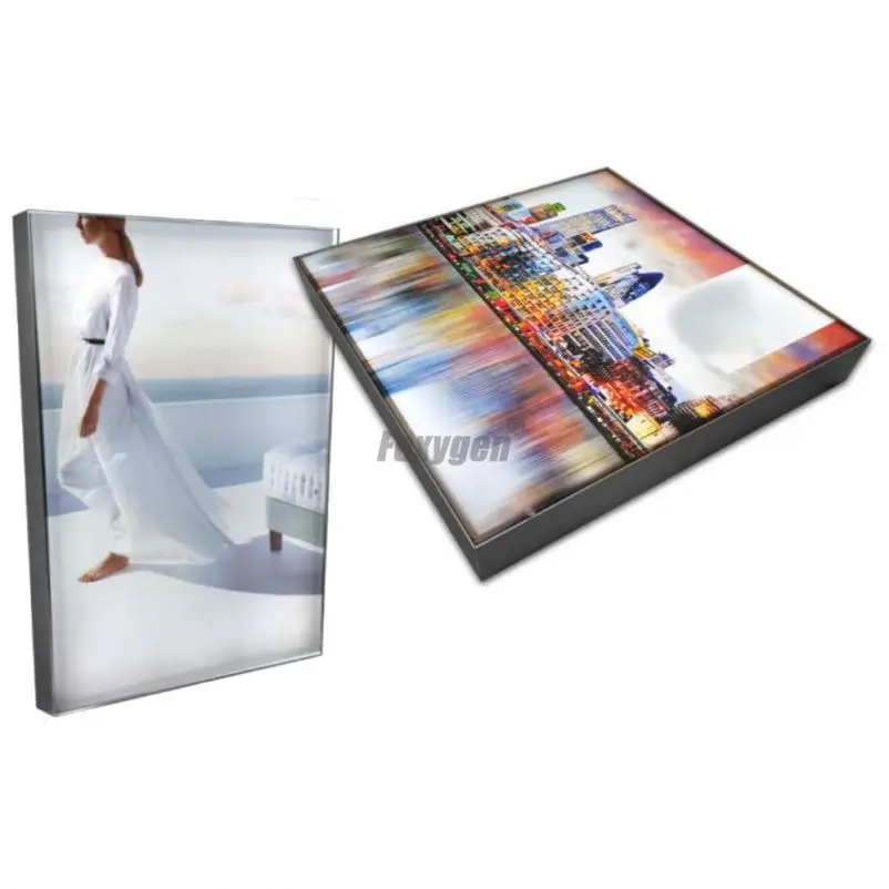 Двухсторонний алюминиевый профильный каркас 2835 подсветка светодиодный тканевый Лайтбокс для выставочной