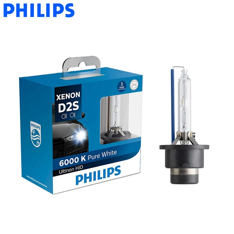 Genuine Philips 6000K Ultinon Flash White D4S XenStart HID XENON Bulb lamp 35W 