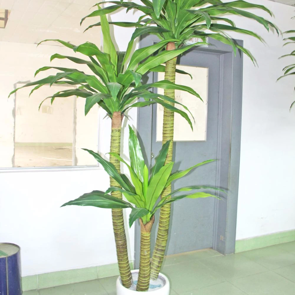 Hot sale artificial plastic potted banana bonsai trees