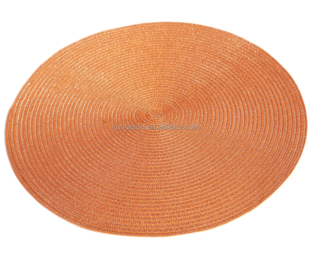 Clear Round Braided Plastic Dining Table Placemat Buy Round Plastic