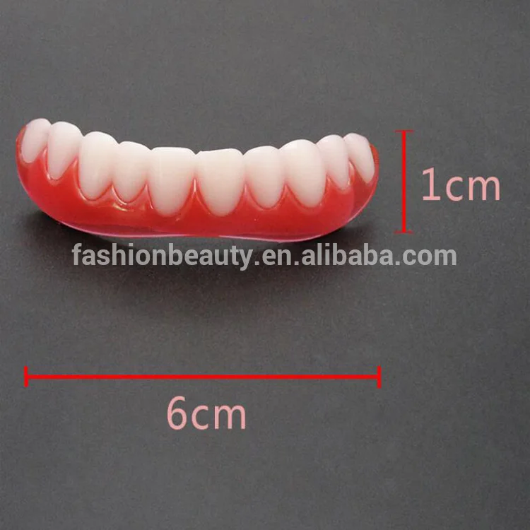Perfect Comfort Artificial Teeth Whitening Denture Paste False Tooth Upper Cosmetic Silicone Dental Teeth Cover Buy Dental False Teeth Artificial Teeth Product On Alibaba Com