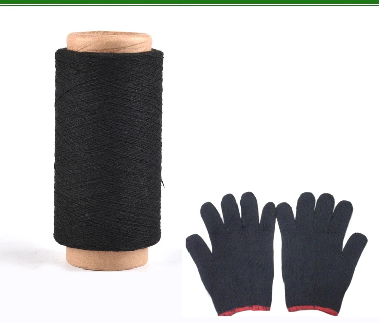 NM10/1 working glove knitting cotton yarn ne6/1 ne8/1 recycled cotton oe glove yarn for knitting gloves factory