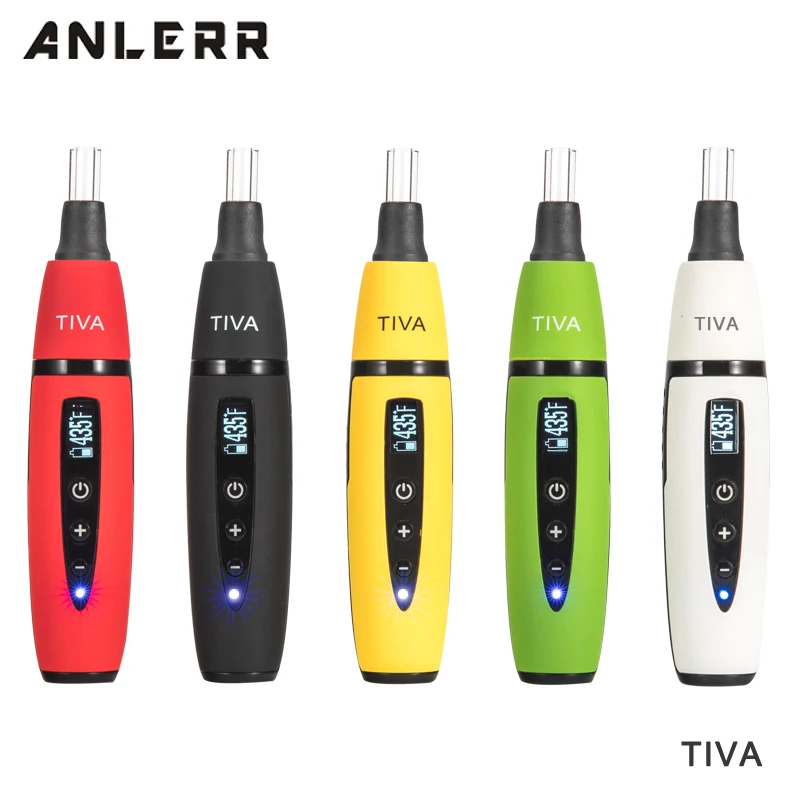 Оптовая продажа, электронные испарители Tiva dab оптом с логотипом на заказ, ручки для вейпа с сухими травами