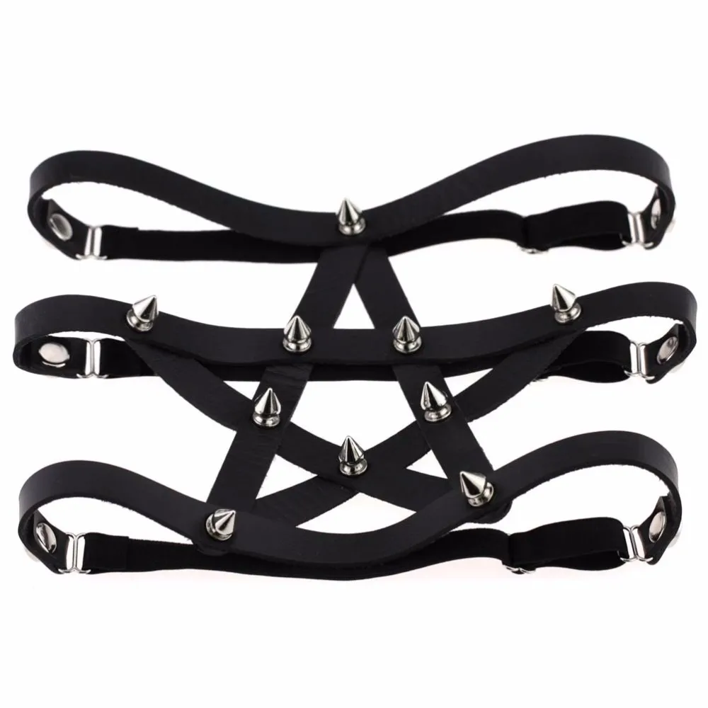 pentagram leg garter