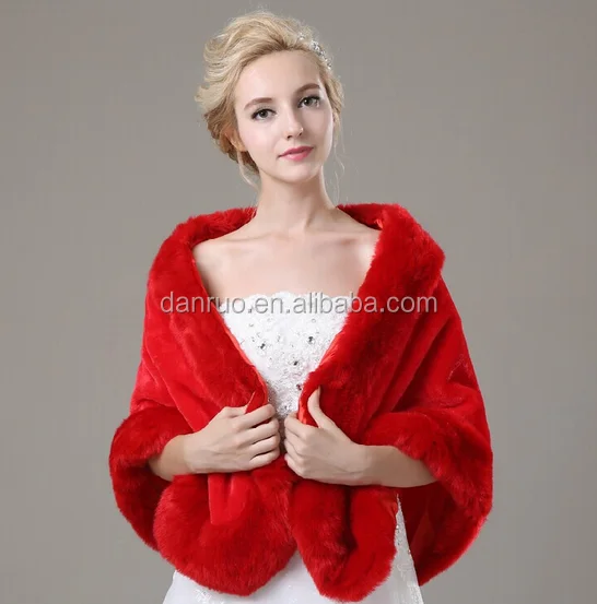 Чемпион/слоновая кость накидка из искусственного меха пальто шерстяной свадебная