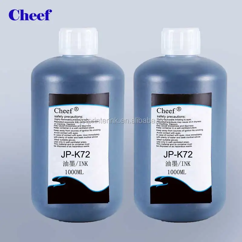 Black Ink JP-K72 for Hitachi CIJ Printing 1000ml - Eco Friendly