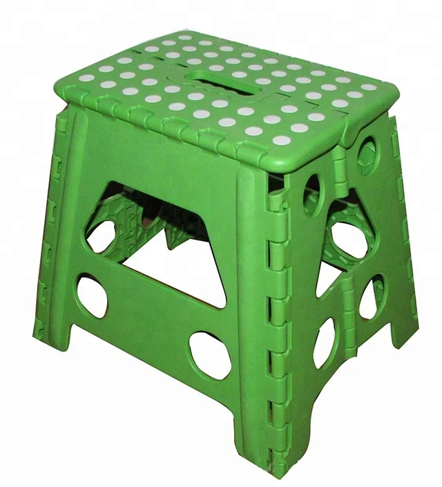 Portable Folding Step Stool Plastic Foldable Chair Store Outdoor Camping Chairs 
