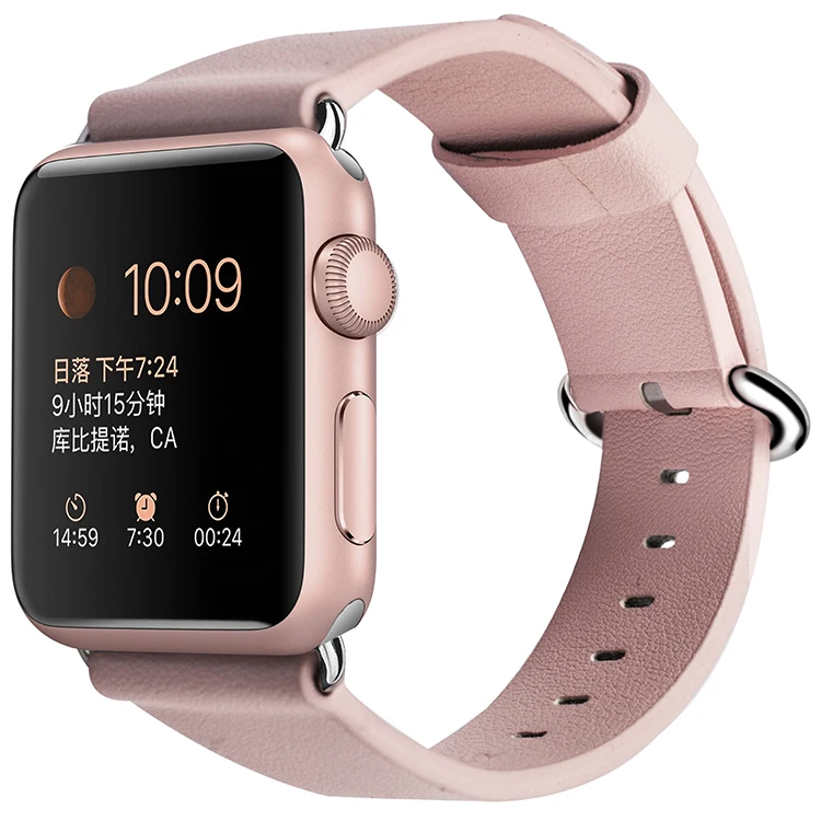 Venta Al Por Mayor Calidad Oscuro Y Oro Color De Rosa Venda De Reloj De  Cuero Para Apple Watch - Buy Calidad Para Apple Watch Product on Alibaba.com