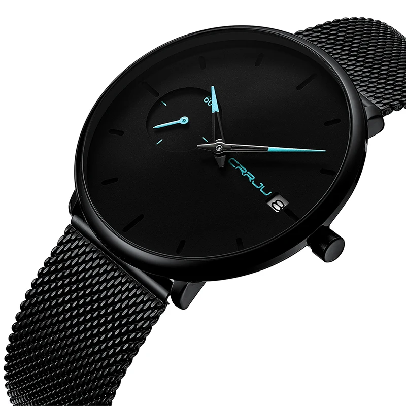 mesh wrist watch