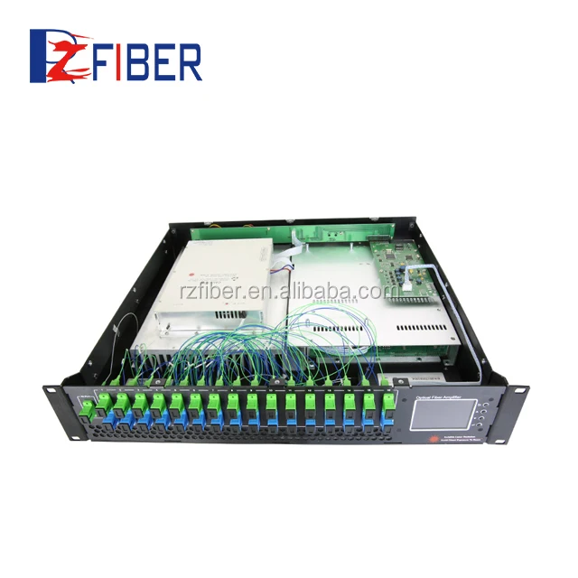 OLT PON CATV Combiner WDM EDFA High Power 1550 nm EDFA 32 ports optical amplifier price