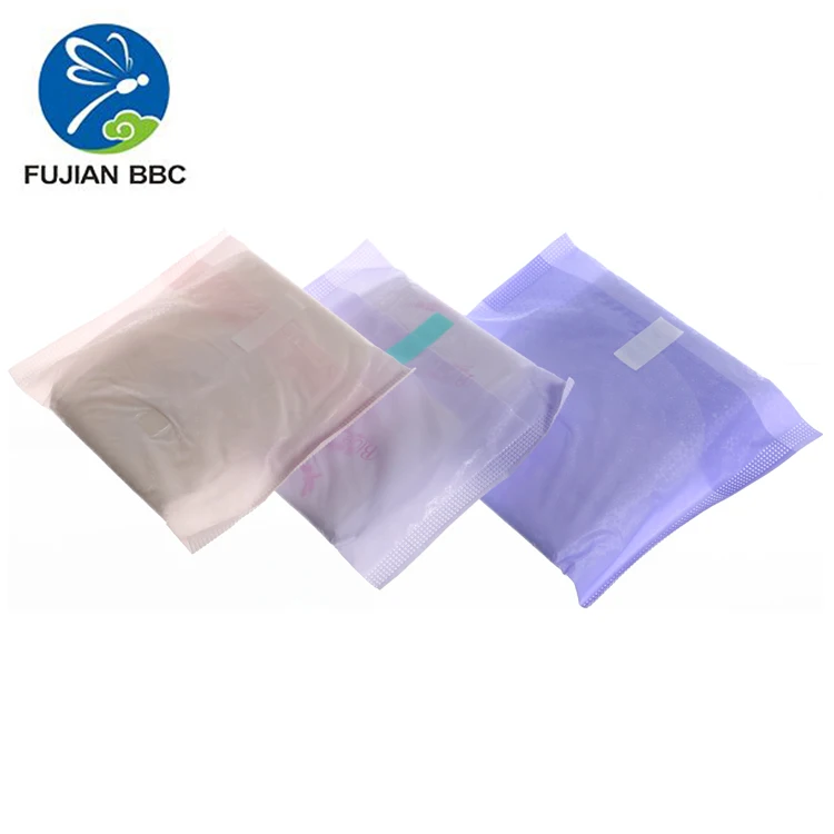 Breathable Mesh Top Sheet Girls Wearing Sanitary Towel SAP Paper Blue Core Lady love Negative Ion Sanitary Napkin for Woman Pad